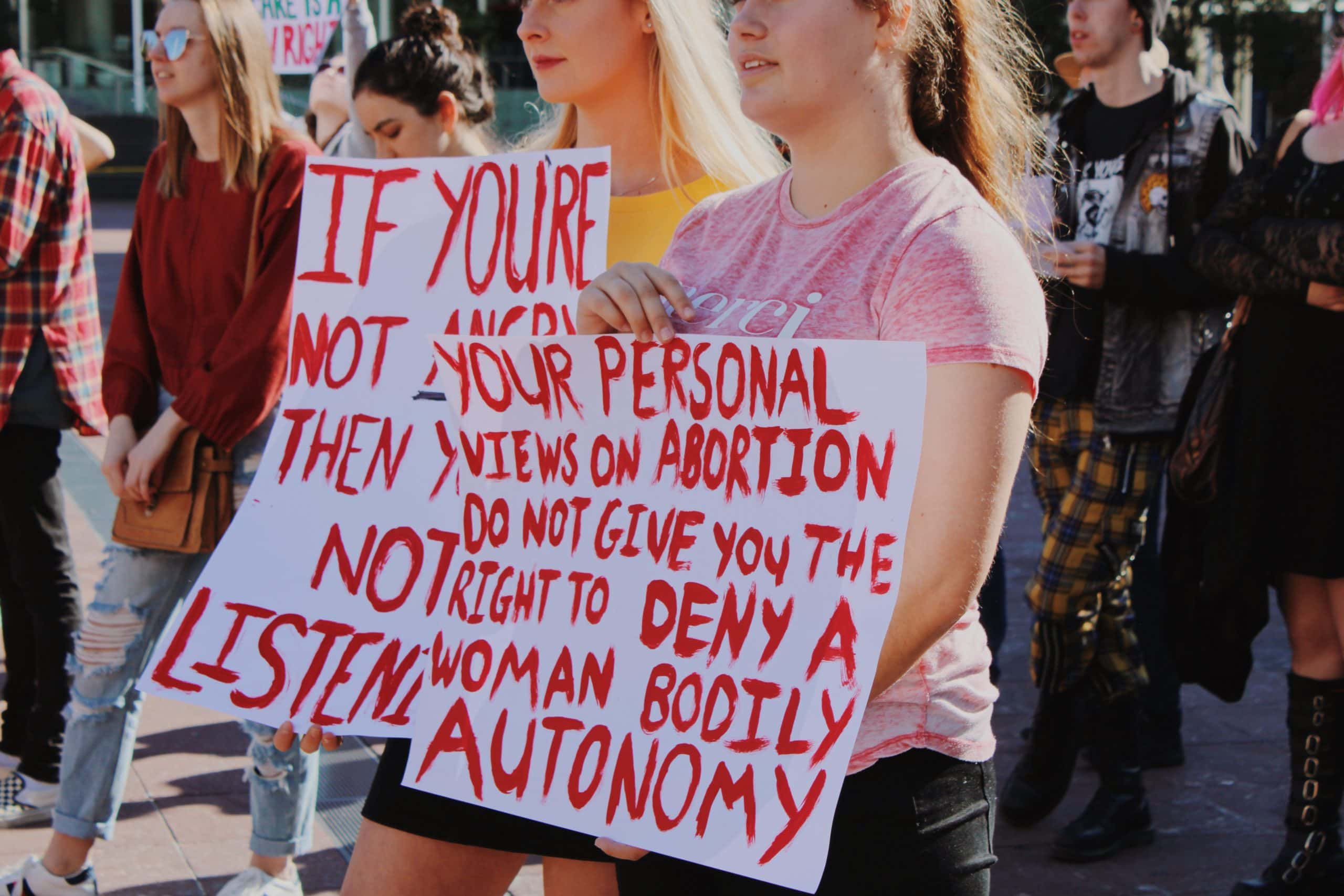 Manifestation en faveur du droit à l'avortement aux Etats-Unis