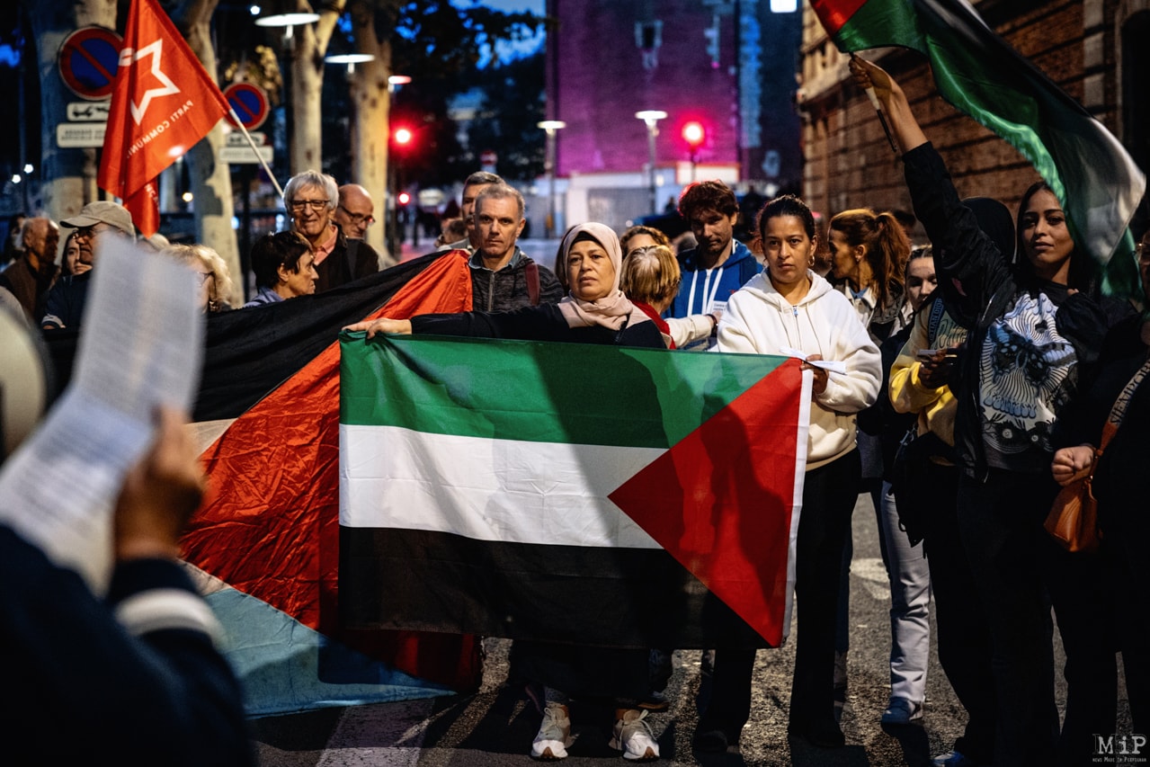 De Gaza à Perpignan, manifestation pour la Paix et en soutien aux  Palestiniens